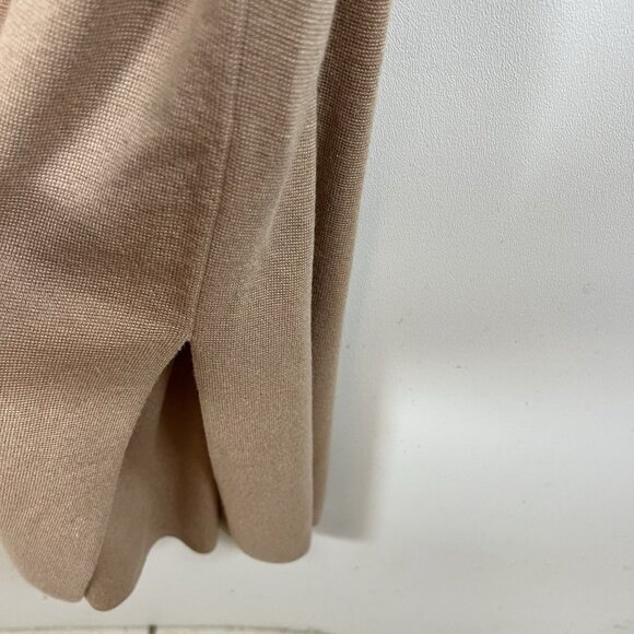 T By Alexander Wang Tan Maxi Knit Dress Women’s Size Large Designer Minimalist - Picture 6 of 9